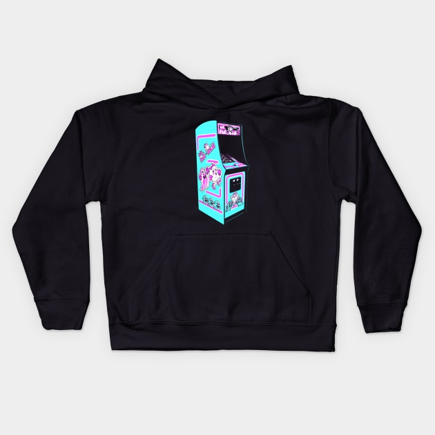 Ms. Pac Man Retro Arcade Game Kids Hoodie by C3D3sign